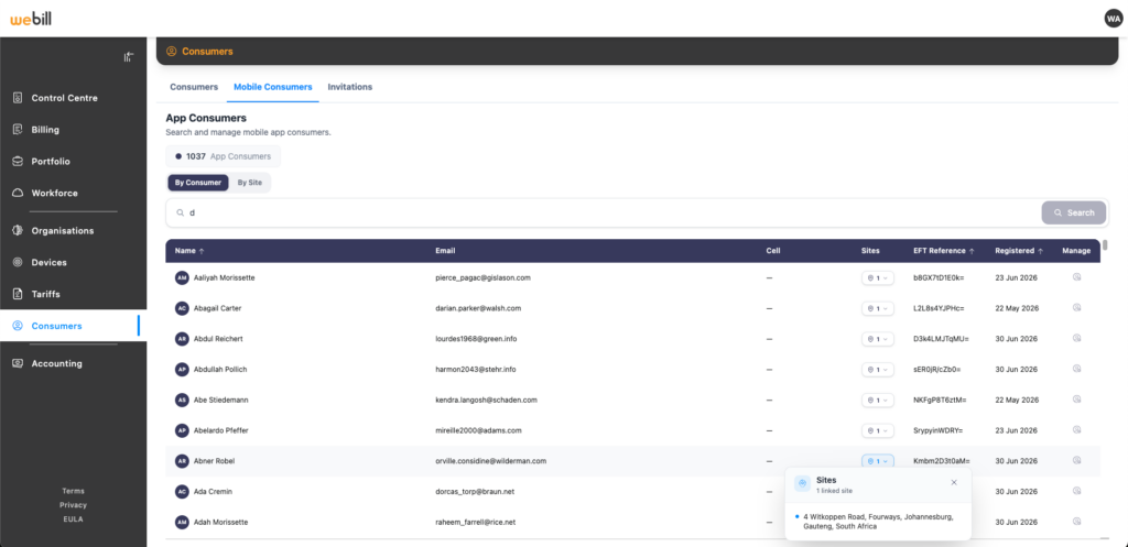 Consumer Module _ App Users